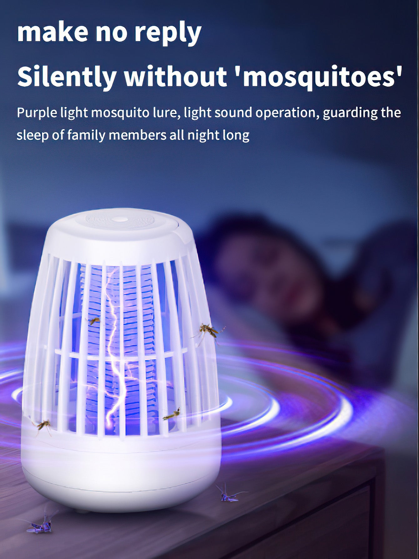 Electric Mosquito Zapper Lamp: Your Ultimate Indoor and Outdoor Pest Solution - 2 Colours