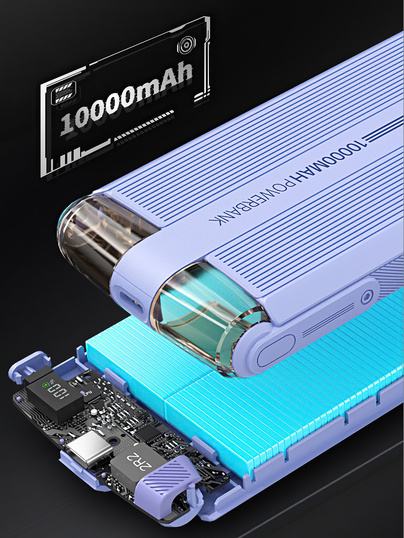 22.5W Super Fast Charging with Dual Built-in Cables - 4 Colours