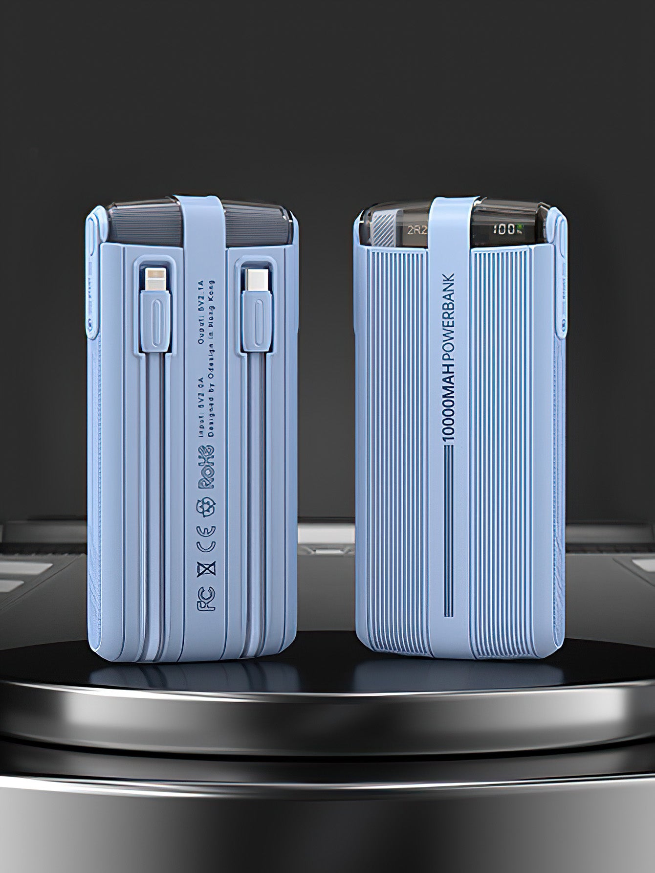 22.5W Super Fast Charging with Dual Built-in Cables - 4 Colours