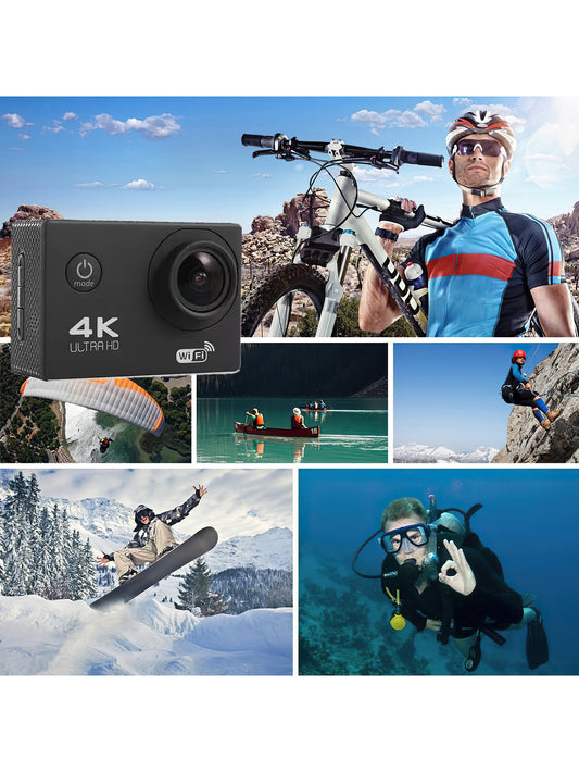 4K Sports Camera – WiFi Diving & Outdoor Action Camera