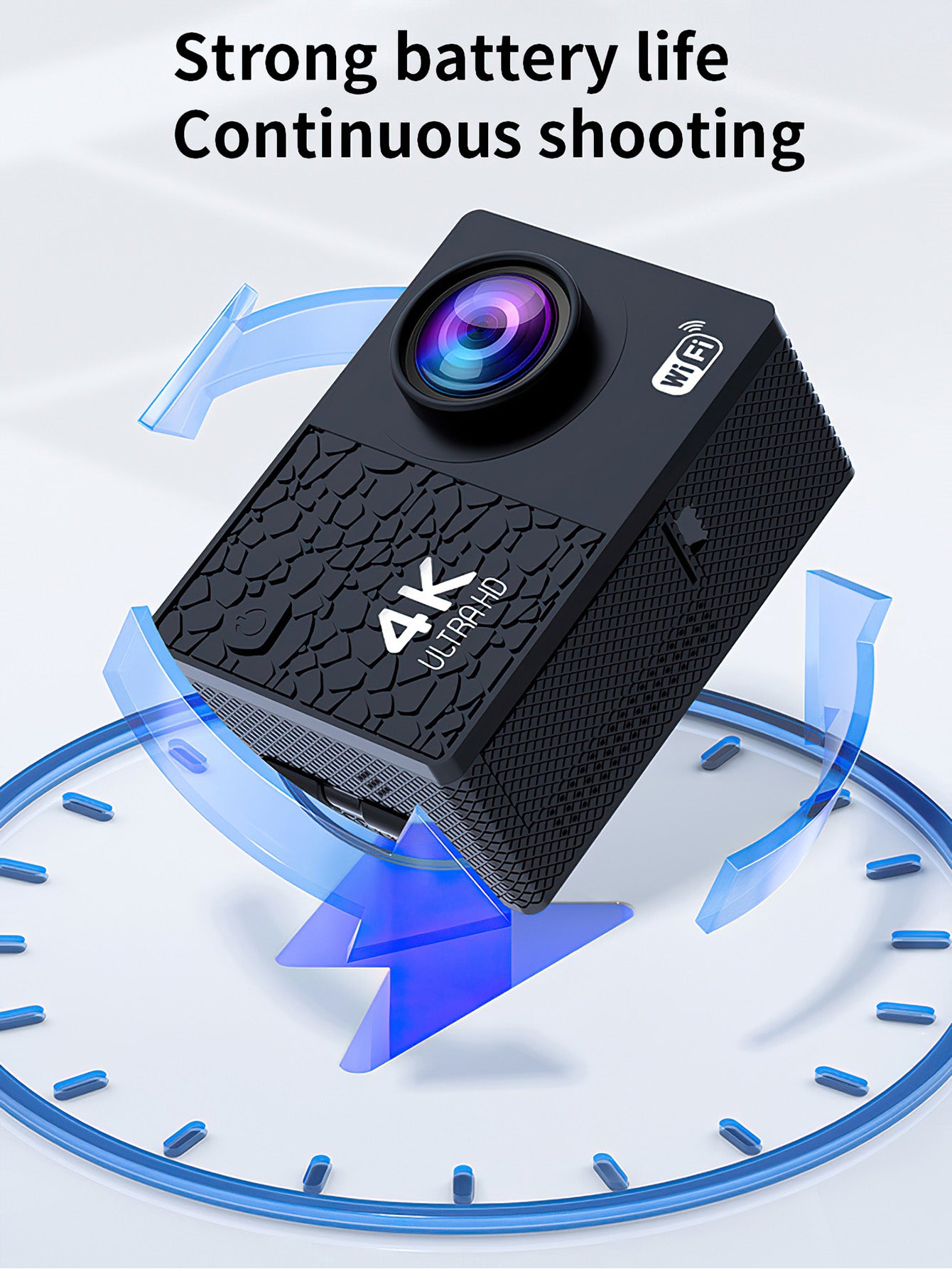 4K Sports Camera with WiFi - Waterproof Outdoor & Underwater Action Camera